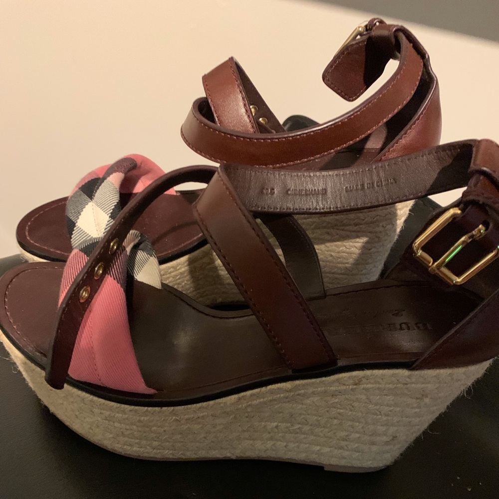 Burberry Wedge Sandals
